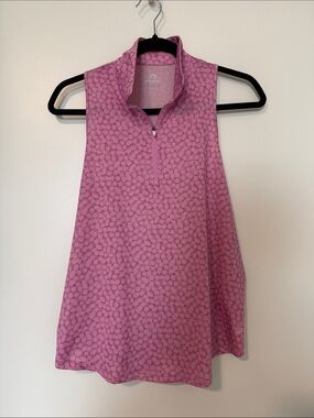Etonic Pink Sleeveless Quarter-Zip Golf Tank